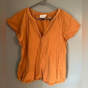 Universal Thread Flowy Gauze Short Sleeve - size (M)